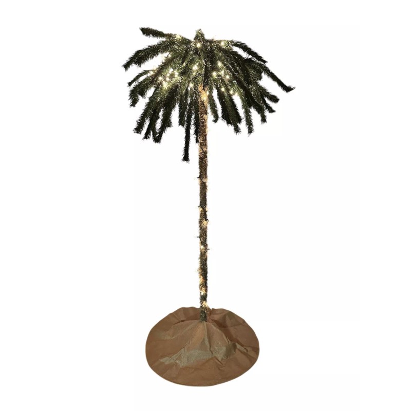 Tree Buddees 7 Foot Palm Christmas Tree Sand Colored Skirt