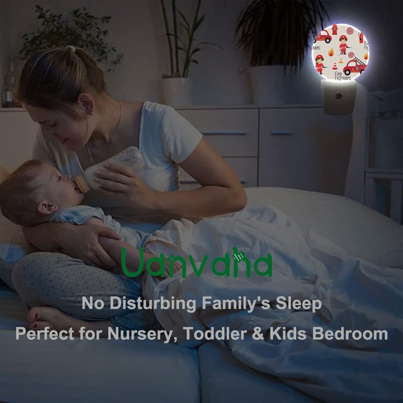 Uanvaha Fireman Night Light Firefighter Fire Alarm Fire Truck Safety