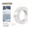 Cinta Nano Adhesiva De Doble Cara Lavable Reutilizable 10mts