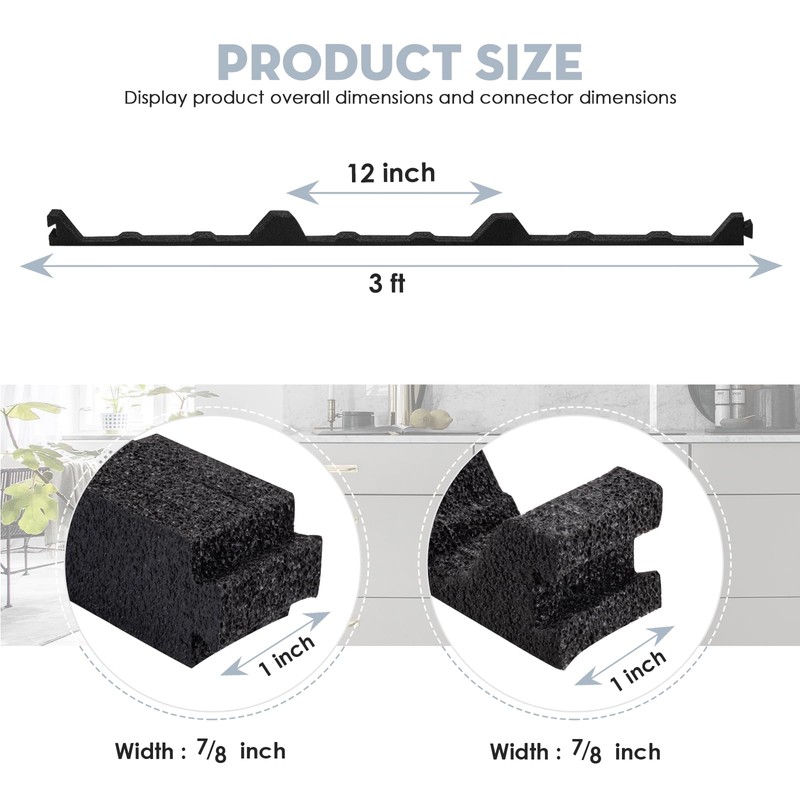 SuperDi 12in Inside 10Pcs - 12" Classic Ribbed Profile Foam
