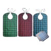 smile wood 3 PACK Adult Bibs For Eating - Waterproof