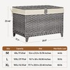 Honjourai Wicker Storage Basket with Lid,Rattan Shelf Basket with Removable