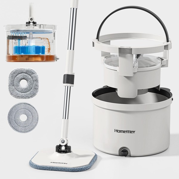 HoMettler Mop and Bucket Set, Spin Mop and Detachable Inner