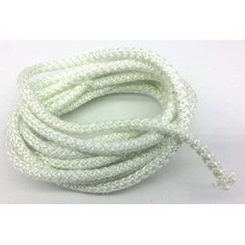 15' x 1/4" Wood Stove Door Gasket, Round Fiberglass Rope Seal (1/4" x 15'.roll) High Density Boiler Kiln Coke Oven Industrial Crucible 01