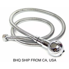 HQBS Salon Equipment Shampoo Bowl Unit Sprayer Hose Round Chrome