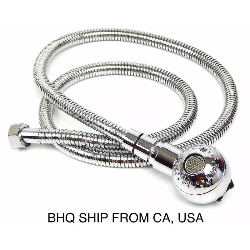 HQBS Salon Equipment Shampoo Bowl Unit Sprayer Hose Round Chrome