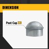 VIVIDA 1-3/8" Fence Post Caps, Chain Link Post Caps, Galvanized
