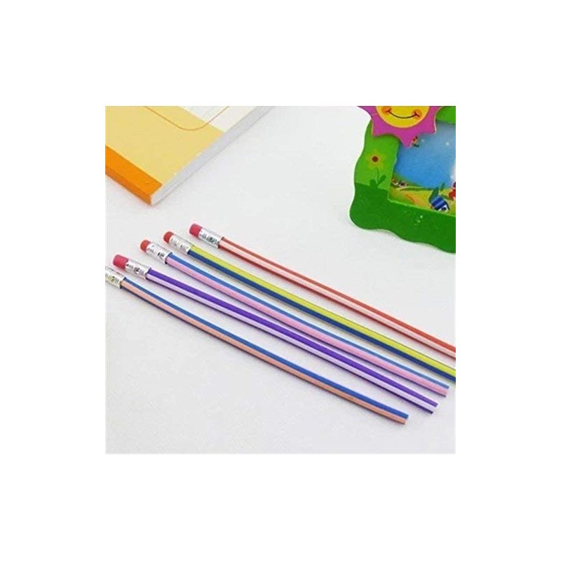 AHG 60pcs Soft Flexible Bendy Pencils Magic Bend Kids Children
