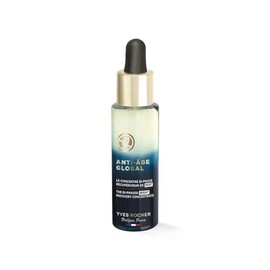 YVES ROCHER - Sérum Facial Bifásico Reparador Anti Age Global, Ilumina y Reduce Arrugas, Fórmula Vegana, Tratamiento de Noche, 30 ml