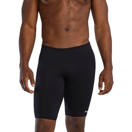 TYR Men's Durafast Elite Solid Jammer Swim Suit (Black, 26)