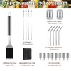 HUSSAR 34PCS BBQ Grill Tools Set Stainless Steel Grilling Accessories