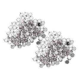 Operitacx Pack of 500 Drilled Rivets Clothing Rivets Metal Round Spike Rivets Tailor's Claw Studs DIY Round Rivets Mini Rivets Hollow Iron Nail