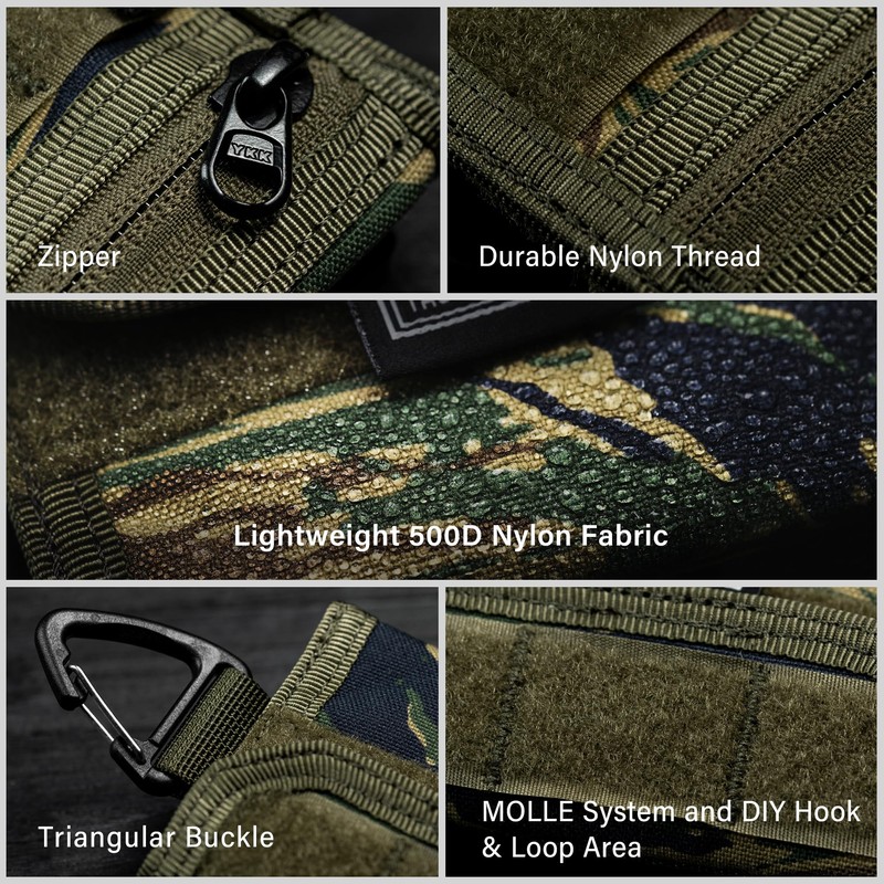TACTICAL GEEK Storage A2 S EDC Pouch Organizer, Nylon Coin