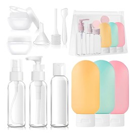 12 Botellas De Viaje, Recipientes De Botellas De Viaje