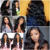 Closure Human Hair 4X4 Body Wave 12 Inch Transparent Lace