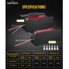 Partsam LED Steel Trailer Light Box Housing Kit w/ 6in
