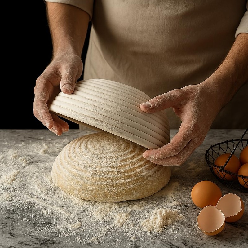 Saint Germain Bakery Premium Round Bread Banneton Basket with Liner