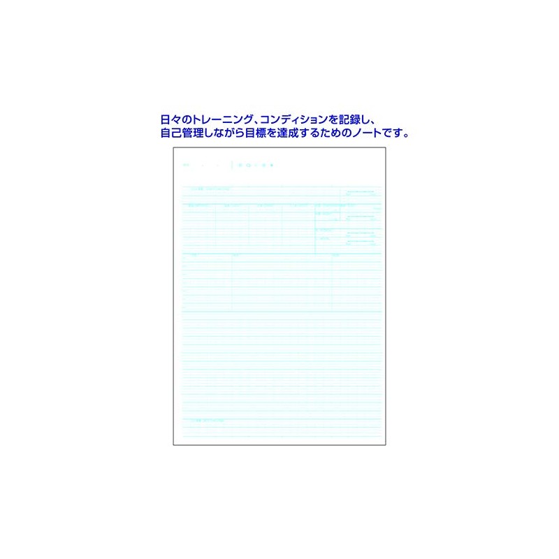 Nakabayashi Logical Sports Notebook, B5, Blue, No-B590AB