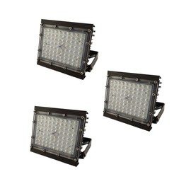 PROZONE 50W 12V DC 24V AC LED Flood Light LAMP of Warm White Floodlights Security Outdoor Waterproof IP68 Ultra Bright 3000k Color 7000lm Marine Use Yacht,Boat,Ship 3PCS Warm White(Pack of 3)