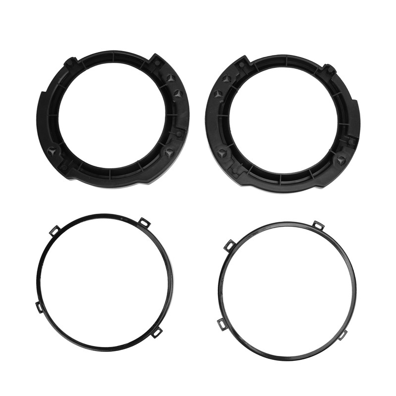 7Inch Round Headlight Mounting Retaining Bracket Ring Set with Headlight