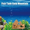 Fish Tank Gold Mountain Simulation Resin Aquarium Treasure Mountain Hideouts