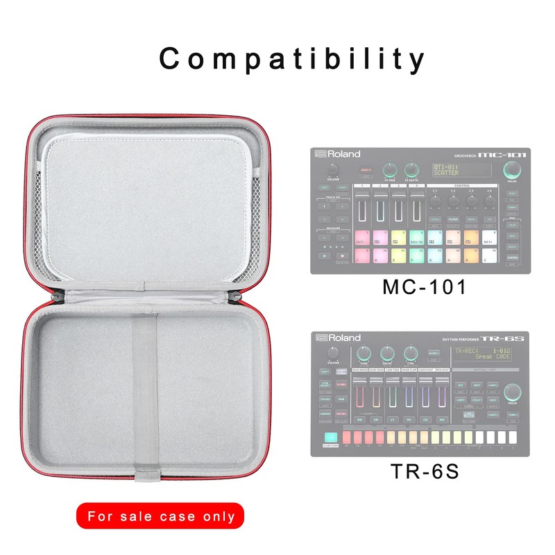 RLSOCO Bag for Roland MC-101 / TR-6S, black