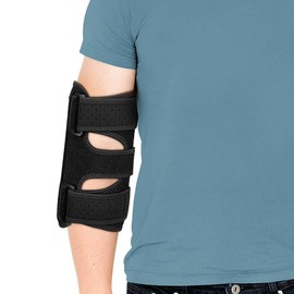 FakeFace Elbow Brace with Metal Splint Adjustable Elbow Stabilizer Splints Night Support Compression Sleeve Immobilizer Cubital Tunnel Brace for Tendonitis Ulnar Nerve Cubital Tunnel Syndrome