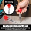 Center Punch, 2 Pcs 5.1 Inch Spring Loaded Center Hole