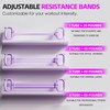 Adjustable Silicone 4 Tube Resistance Band (Purple)
