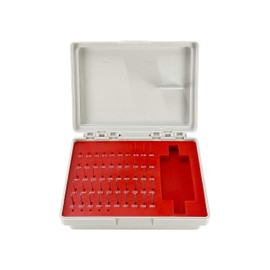 TEXALAN(R) Plus Pin Gage Set with Storage Case Steel for Measuring Holes 50pcs 0.011"-0.060" M0