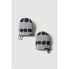 JAJU [JAJU] Drawing Dot Cotton Mini Oven Mitts 2pcs_Blue