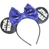 CLGIFT Ears, Black Mouse Ears, Darth Vader, Mickey Ears (Blue)