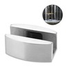Uadme Stainless Steel Floor Guide, Robust Floor Guide, Frameless Glass