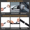 Gurtschneider Notfallhammer Auto 2 Stück, Notfallhammer Auto mit Gurtschneider, Federkörner