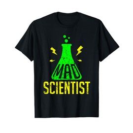 Mad Scientist T Shirt Science For Child Boys Girls Costume T-Shirt