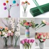 EDu Craft Wire, Artificial Flowers, 50 pieces, Flower Wire, Paper-wrapped