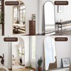 OGCAU Floor Full Length Mirror, 56"x20" Arched Full Body Mirror,
