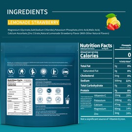 OZENKE OZENKE Electrolytes Powder Packets, 30 Sticks Hydration Packets Sugar Free, Electrolyte Drink Mix Portable Electrolyte Packets for Rapid Hydration, 0 Sugar & 0 Calorie, Lemon & Strawberry Flavor