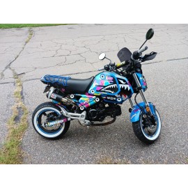 Factory EFX CMYK Savage Graphic Sticker kit fits Honda Grom  MSX125 21-22 2021 2022