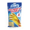 Duzzit Household Gloves 100% Latex Comfort Fit Lined Pack Of