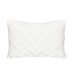 COCOPLOCEUS 1 Piece Lumbar Throw Pillow Cover 14x20 Long Pillow Case Velvet Cushion Cover Decoration Rectangle Pillow Cover for Couch Sofa Home, Ivory White