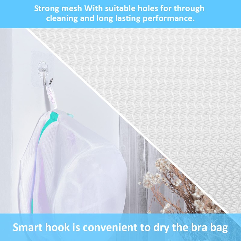 Bra Wash Bags, GOGOODA 4 Pack Underwear Laundry Mesh Bags