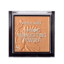 wet n wild MegaGlo Highlighting Powder, Highlighter Makeup, Shimmer Glow, Deep Gold Awesome Blossom