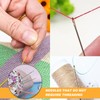 Self Threading Needles, 48Pcs Easy Thread Needles Hand Sewing 3