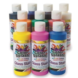 Color Splash!A Glass Stain Assortment, 8 oz. (Pack of 10)