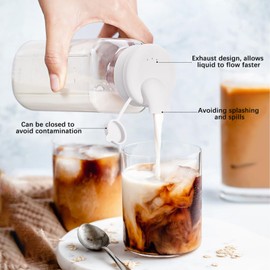 3 Pcs Silicone Milk Pour Spout for ‎Sovietiep 16 Oz Glass Milk Bottles, Bottle Mouth Diameter(4.5±0.2cm), BPA Free, Easy to Pour, Replacement Cap for Glass Juice Bottles