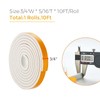 10 Feet Weather Stripping Door Seal- 3/4" Wide X 5/16"