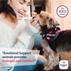 Emotional Support Dog Vest Harness with Reflective Straps, Interchangeable Patches,