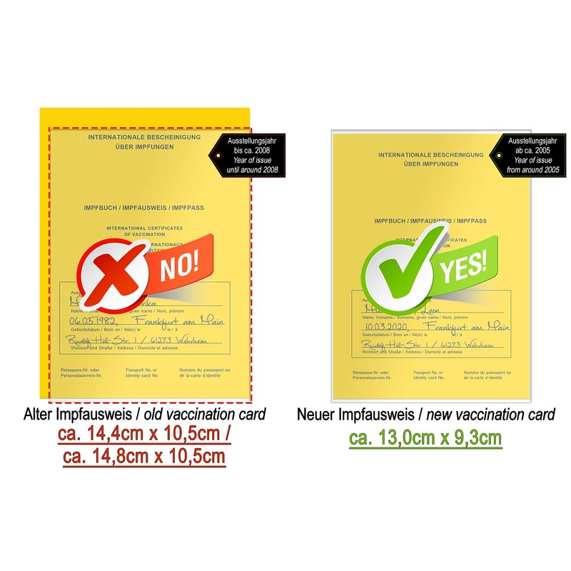 mtb more energy® 5 x Case for Vaccination Card –