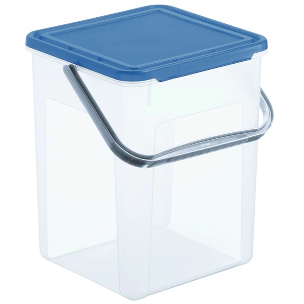 Rotho Basic Storage Box 9 L with Lid and Handle,